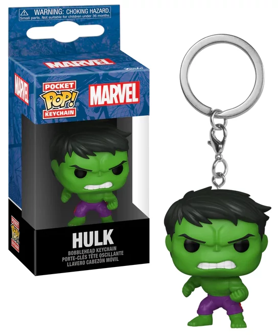 Marvel New Classics Pocket POP! Kulcstartó - Hulk 4 cm