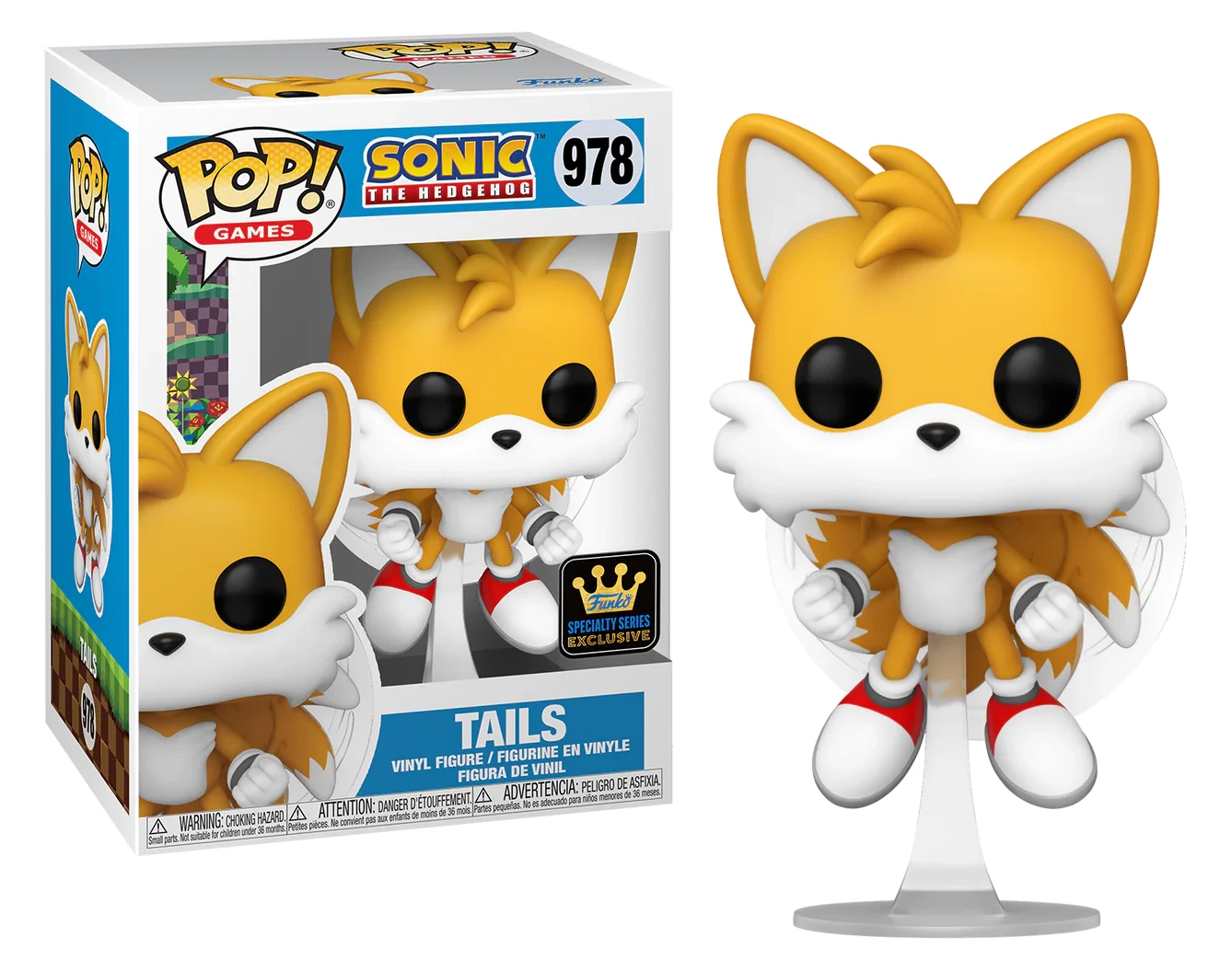 Sonic The Hedgehog POP! Figura - Tails (Flying) 9 cm #978