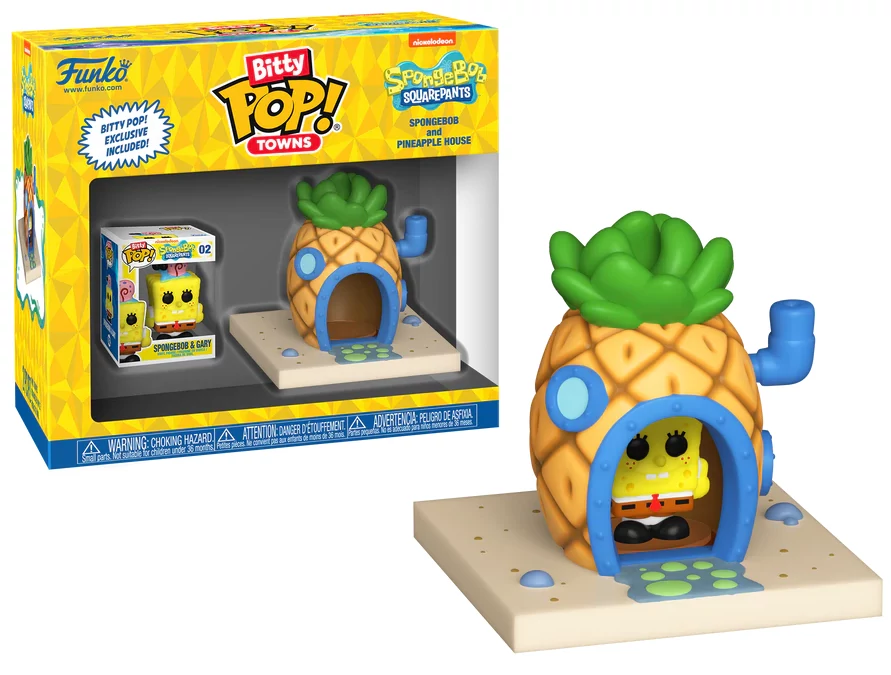 Spongebob Bitty POP! Town Figura - Spongebob and pineapple house 2.5 cm
