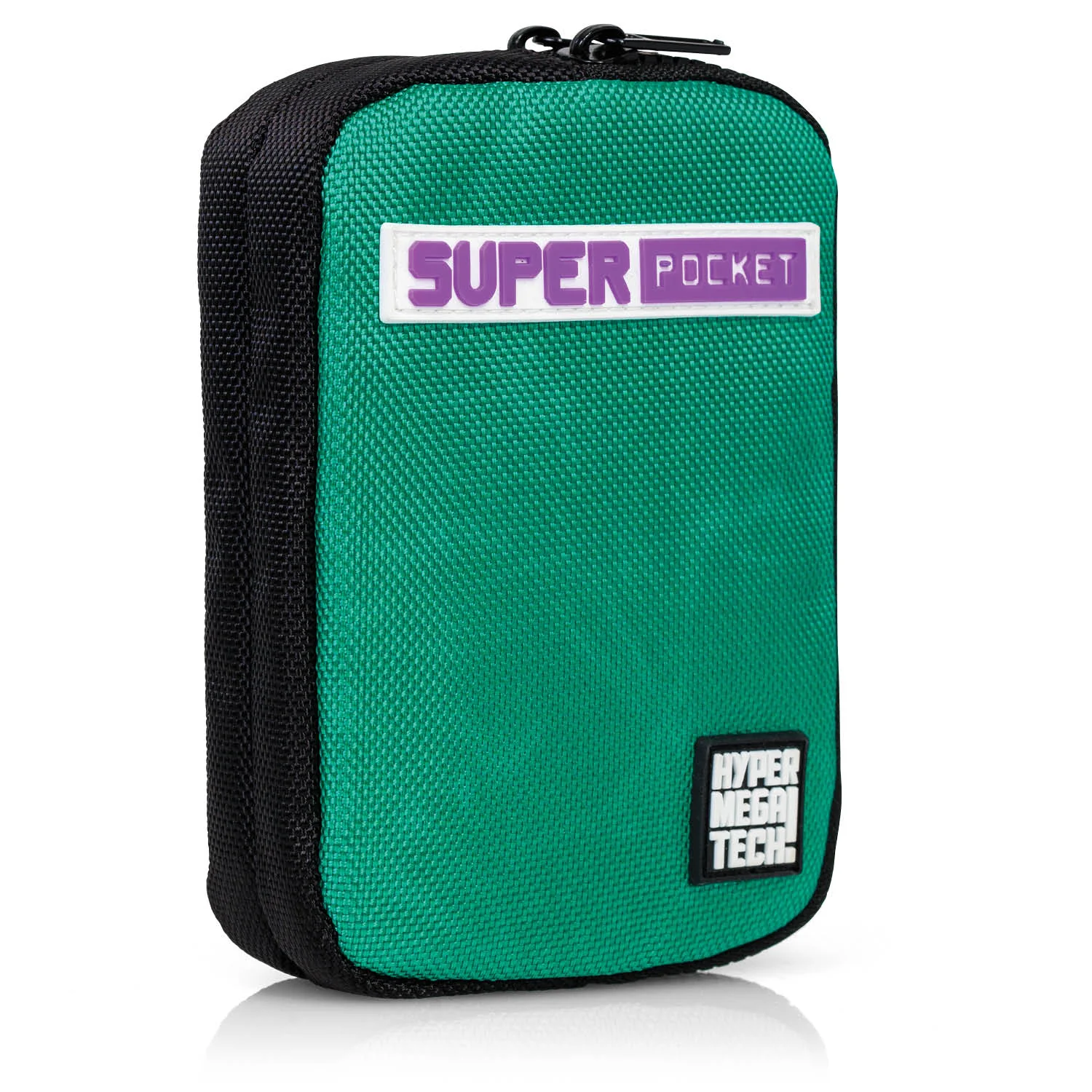 Super Pocket Fabric Case - Green/Black tok