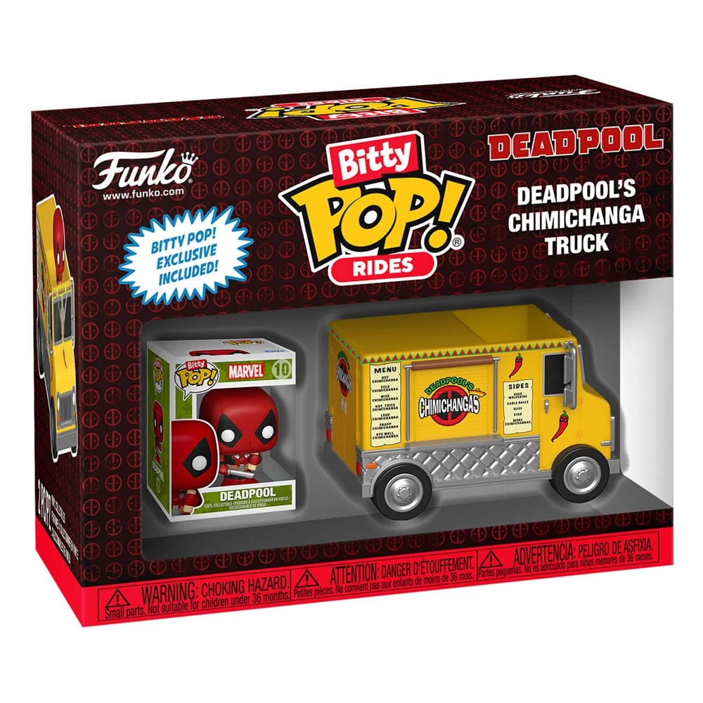 Marvel POP! Rides Vinyl Figura - Deadpool w/Chimichanga Truck 2.5 cm
