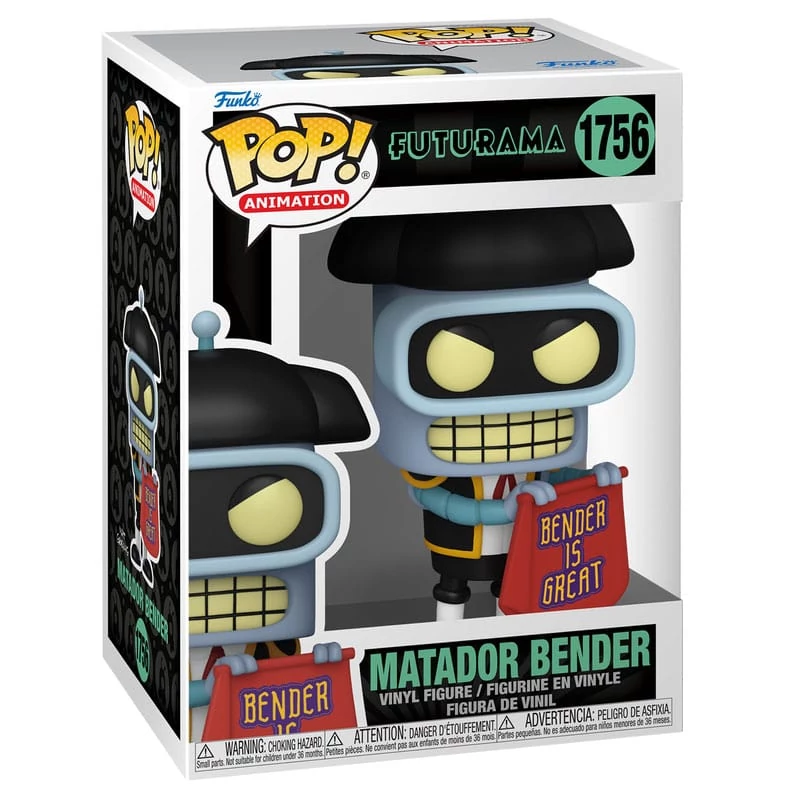 Futurama POP! TV Figura - Bender (Matador) 9 cm #1756