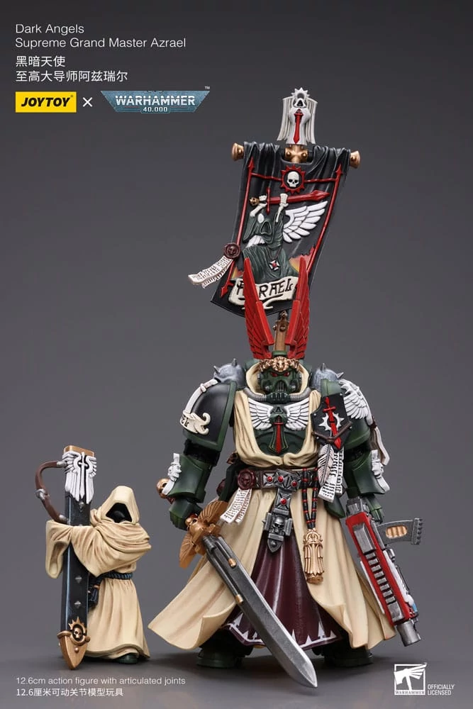 Warhammer 40k Akciófigura - 1/18 Dark Angels Supreme Grand Master Azrael 13 cm