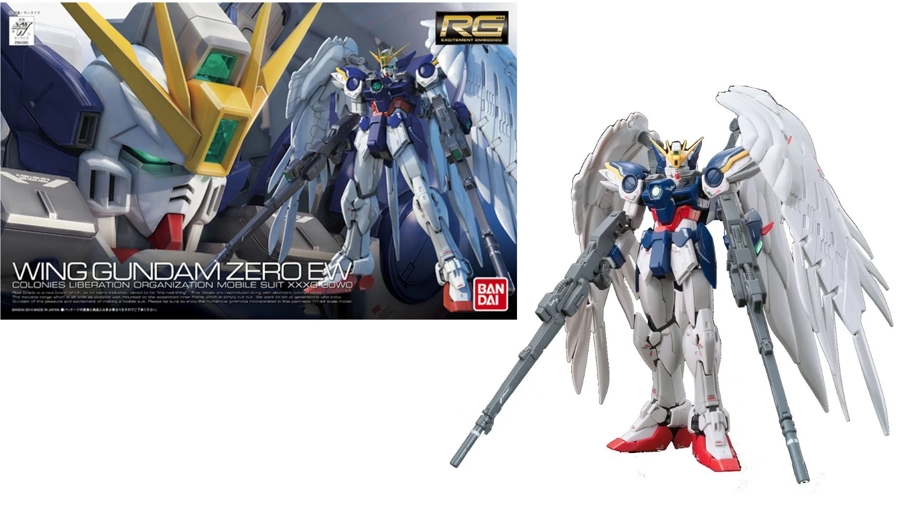 Gundam Modell - Real Grade - Wing Gundam Zero EW 13 cm