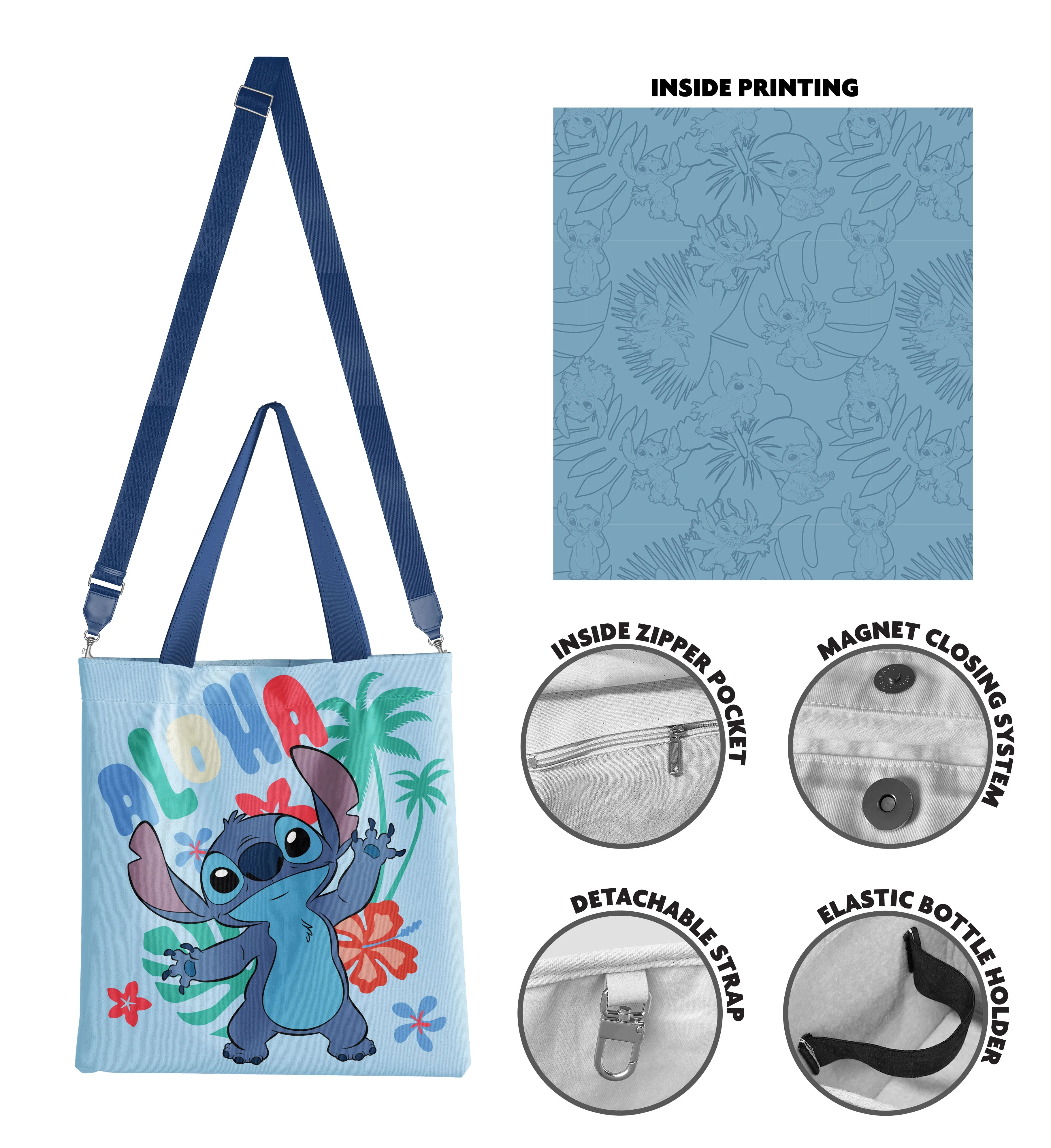 Lilo & Stitch Limitált Prémium Bevásárlótáska - Aloha 40 x 36 cm