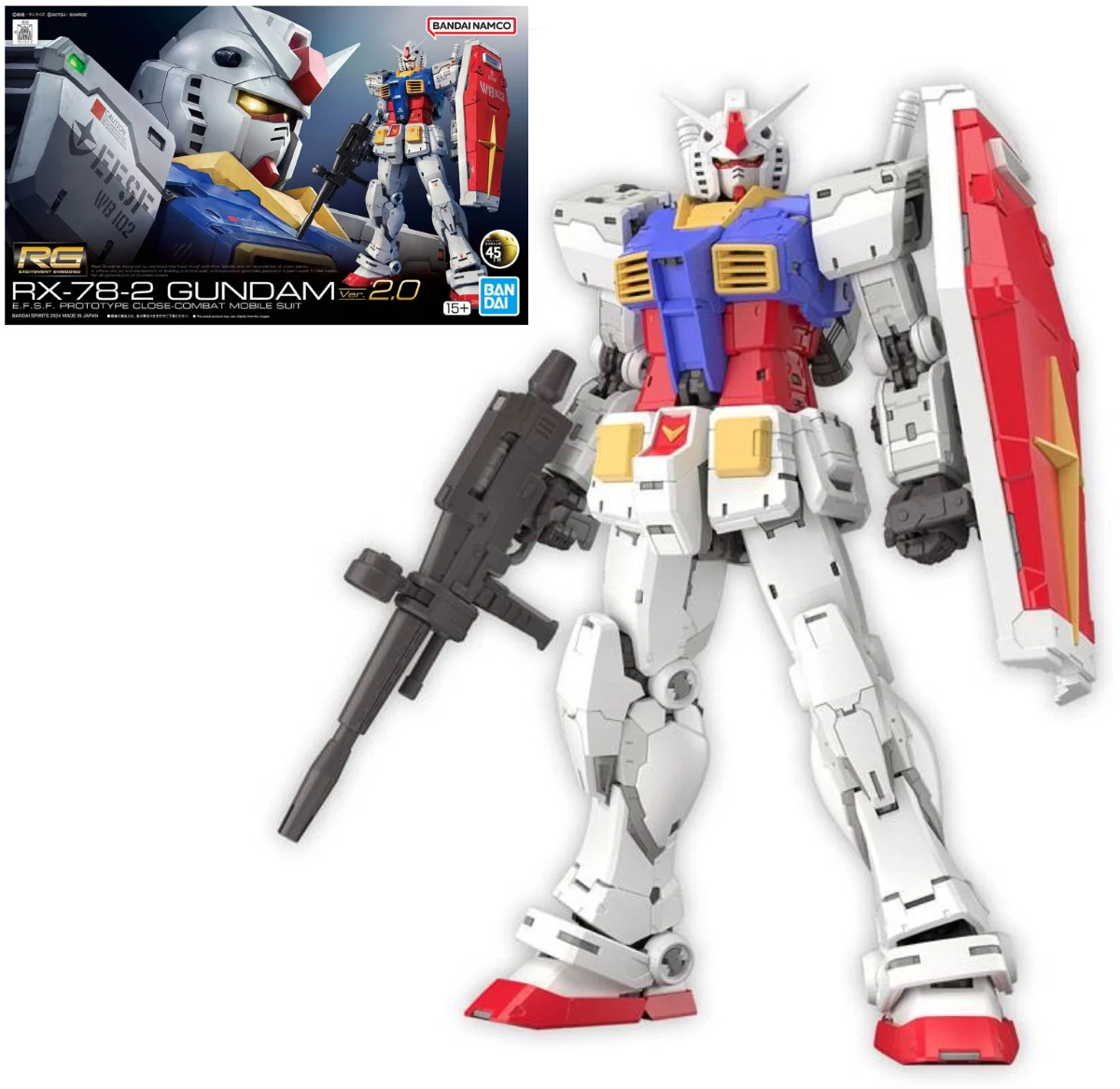 Gundam Model Kit - RG 1/144 RX-78-2 Gundam Ver. 2.0