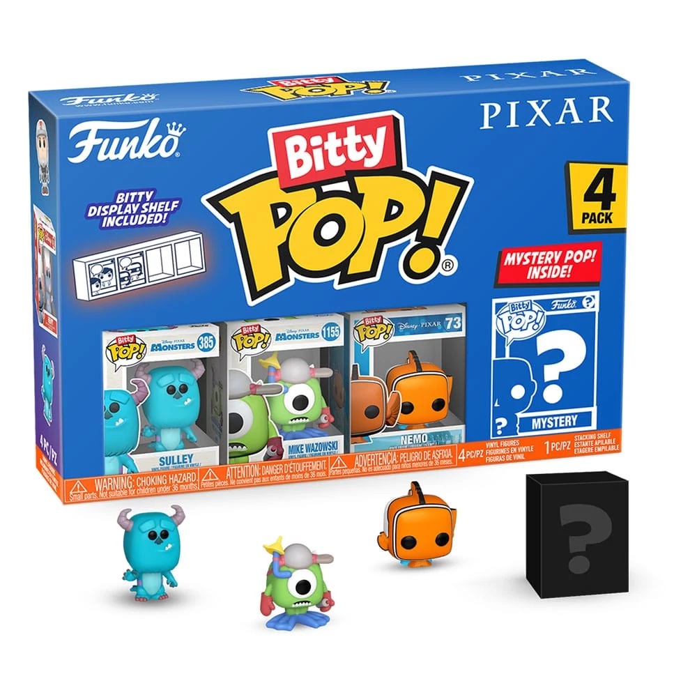 Pixar Bitty POP! Figurák - Monsters Inc. 2.5 cm