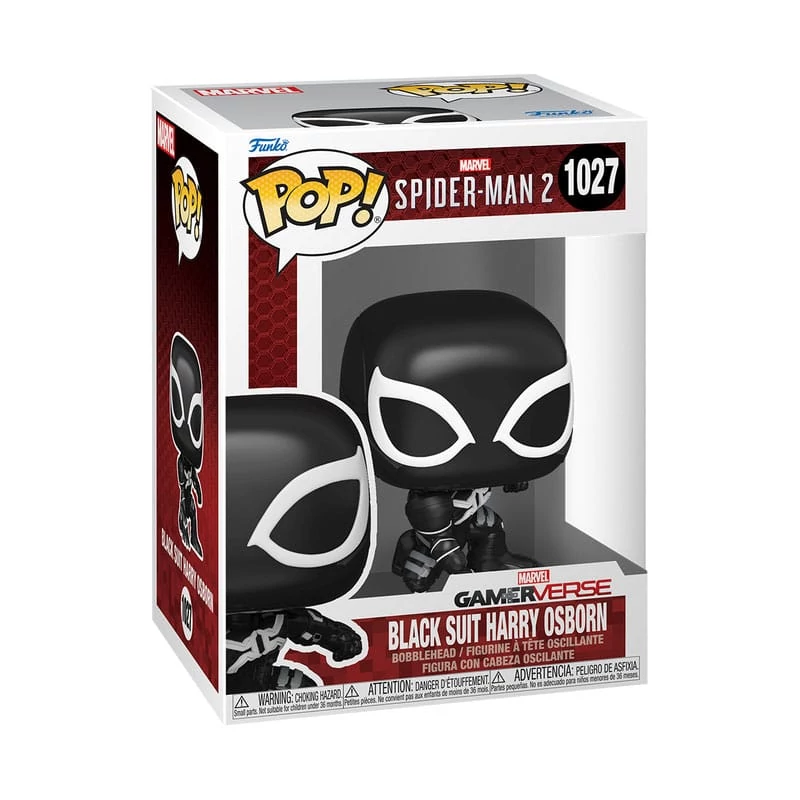 Spider-Man 2 POP! Games Figura - Harry Osborn (Black Suit) 9 cm #1027