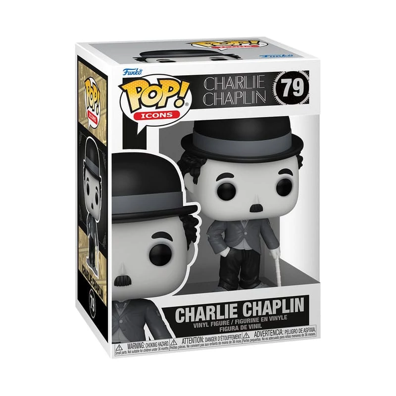 Charlie Chaplin POP! Icons Figura - Charlie Chaplin 9 cm #79