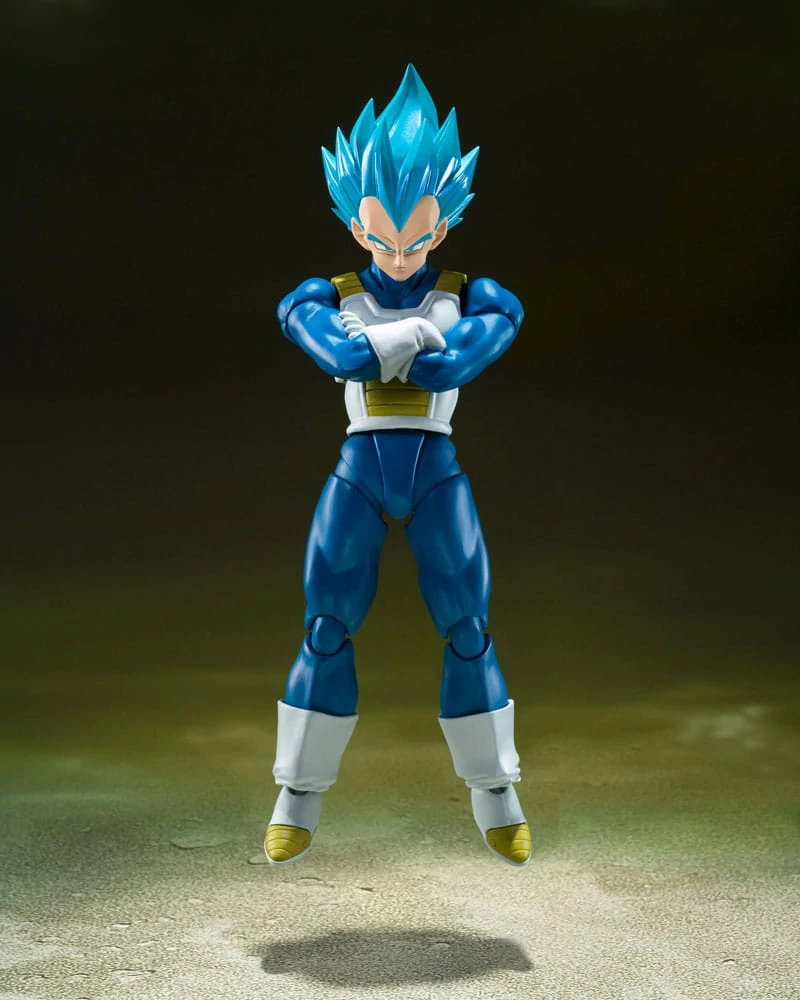 Dragon Ball Super S.H. Figuarts Akciófigura - SSGSS Vegeta -Unwavering Saiyan Pride- 14 cm
