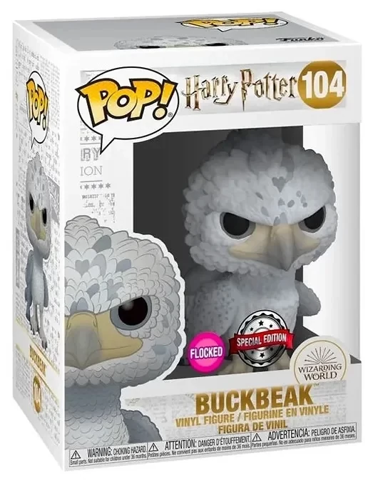 Harry Potter POP! Movies Vinyl Figura - Buckbeak (Flocked) Exclusive 9 cm #104