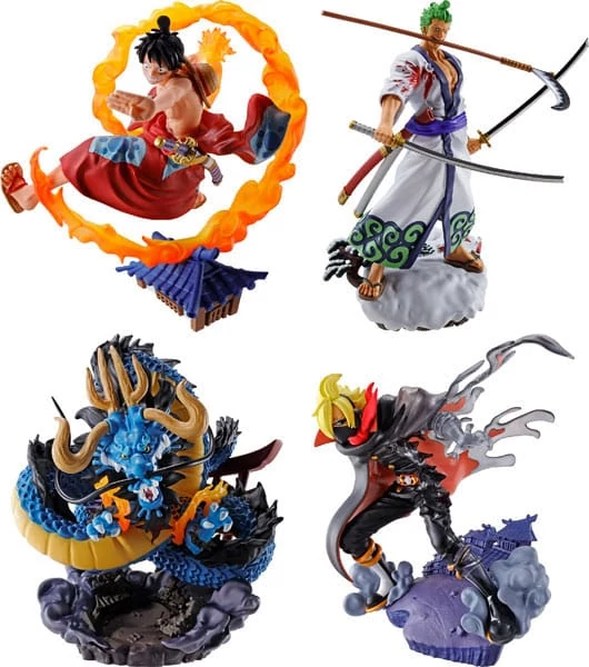 One Piece Petitrama PVC Mini Szobor - Logbox Re Birth Wano Kuni Vol. 1 Set 9 cm