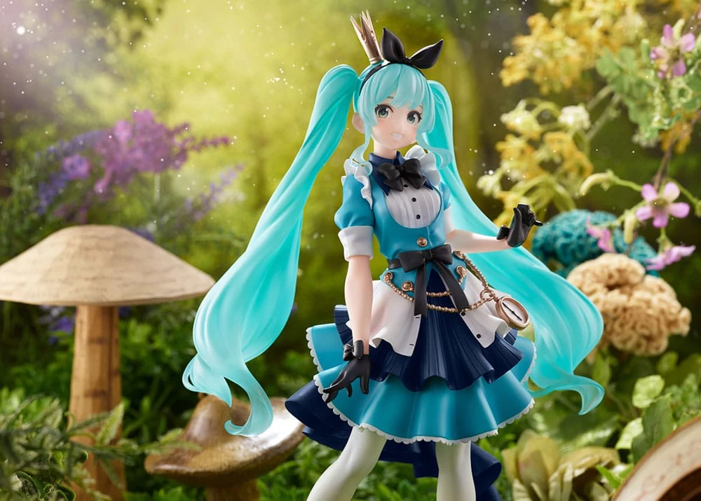 Vocaloid PVC Princess AMP Szobor - Hatsune Miku Alice Ver. 18 cm (re-run)