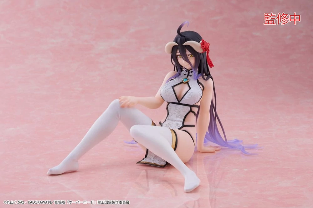 Overlord PVC Statue Desktop Cute Figura - Albedo Chinese Dress Ver. 13 cm