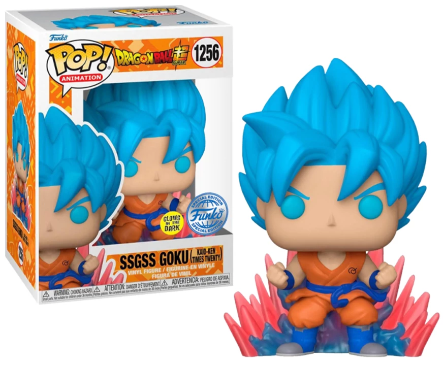 Dragon Ball Super POP! Animation Figura - SSGS Goku (Kaio-ken X20) 9 cm #1256