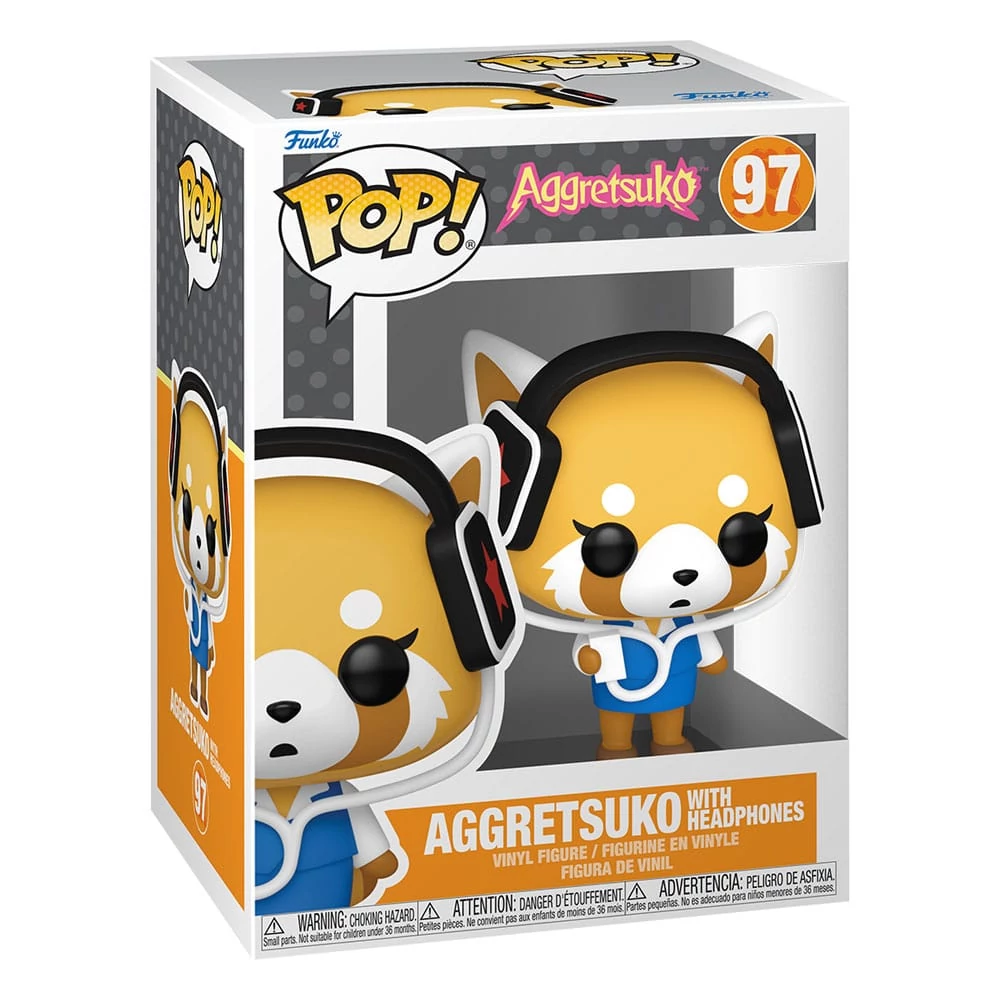 Aggretsuko POP! Figura - Aggretsuko With Headphones 9 cm #97