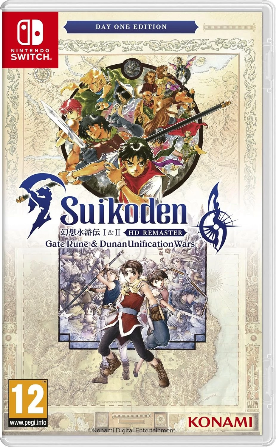 Suikoden I & II HD Remaster Gate Rune & Dunan Unification Wars [Day One Edition] (Switch)