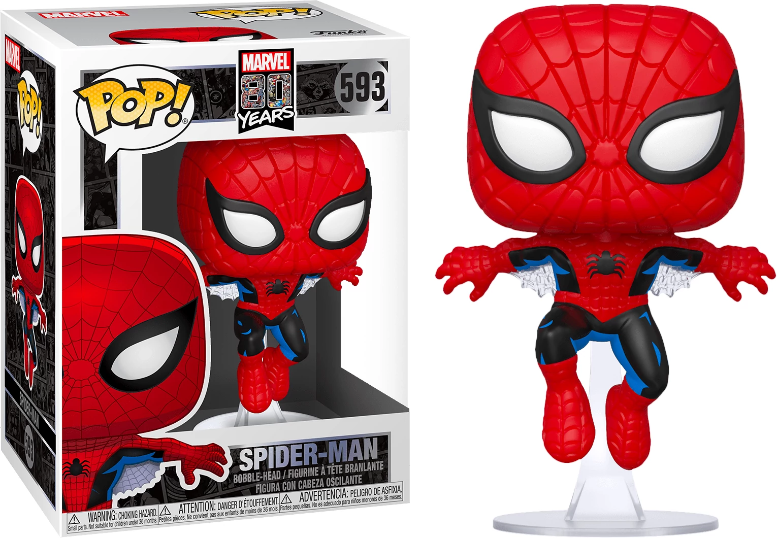 Marvel 80th POP! Figura - First Appearance Spider-Man 9 cm #593