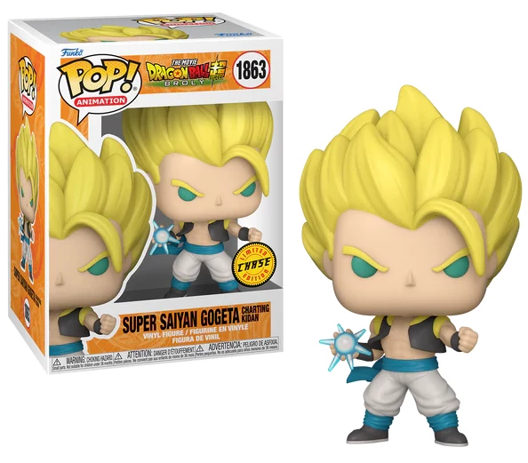 Dragon Ball Super: Broly POP! Animation Figura - Gogeta 9 cm #1863 (CHASE)