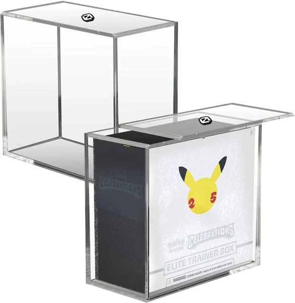 Evoretro - Pokémon ETB Elite Trainer Box Védődoboz nyitható fedéllel - anti-UV 4.0 mm