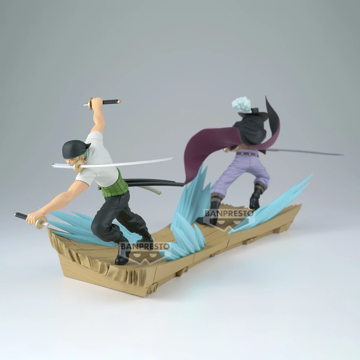 One Piece Senkozekkei Szobrok - Roronoa Zoro & Dracule Mihawk 12cm