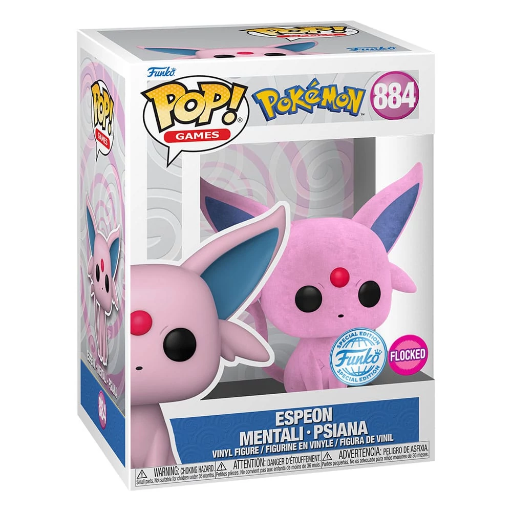 Pokemon POP! Games Figura - Flocked Espeon 9 cm #884