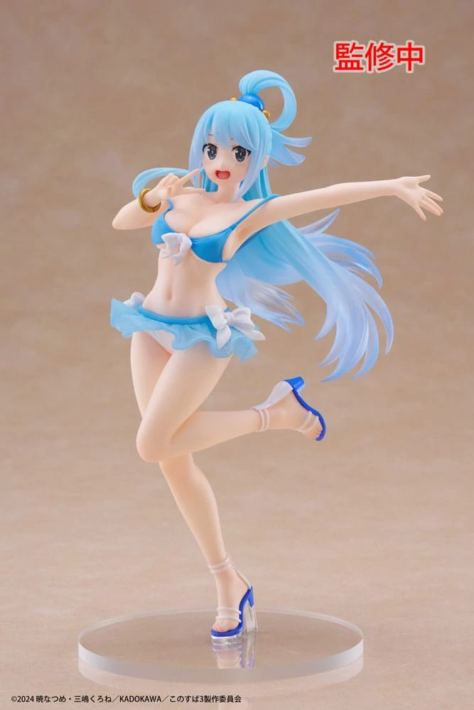 KonoSuba: God's Blessing on This Wonderful World! 3 Coreful PVC Szobor - Aqua Swimwear Ver. 18 cm