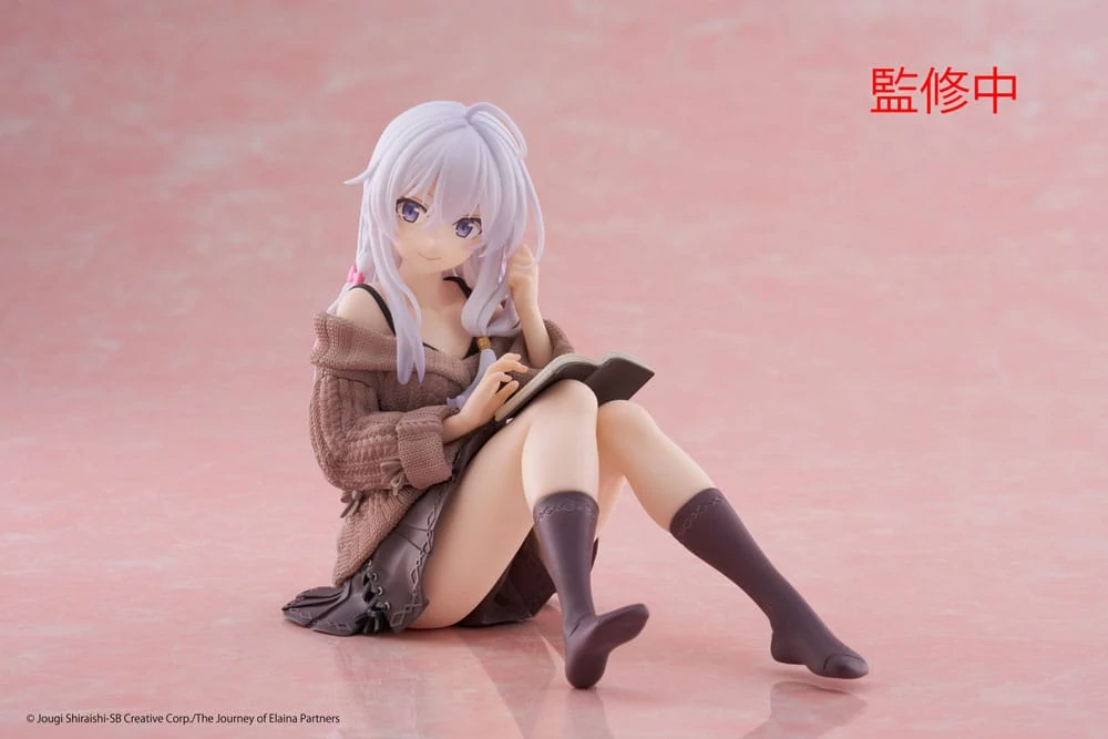 Wandering Witch: The Journey of Elaina Desktop Cute PVC Szobor - Elaina Casual Clothes Ver. 13 cm