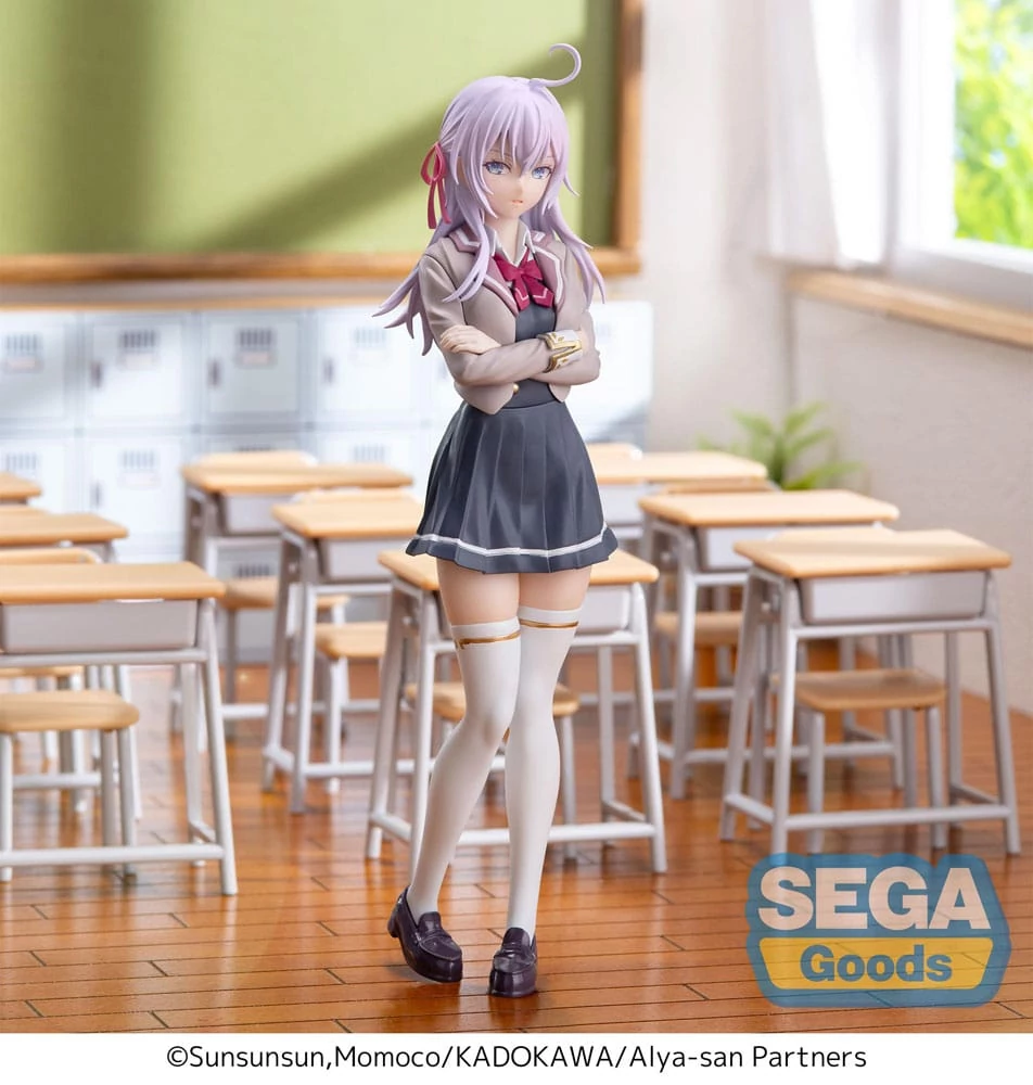 Alya Sometimes Hides Her Feelings in Russian Luminasta PVC Szobor - Alya Uniform Ver. 18 cm