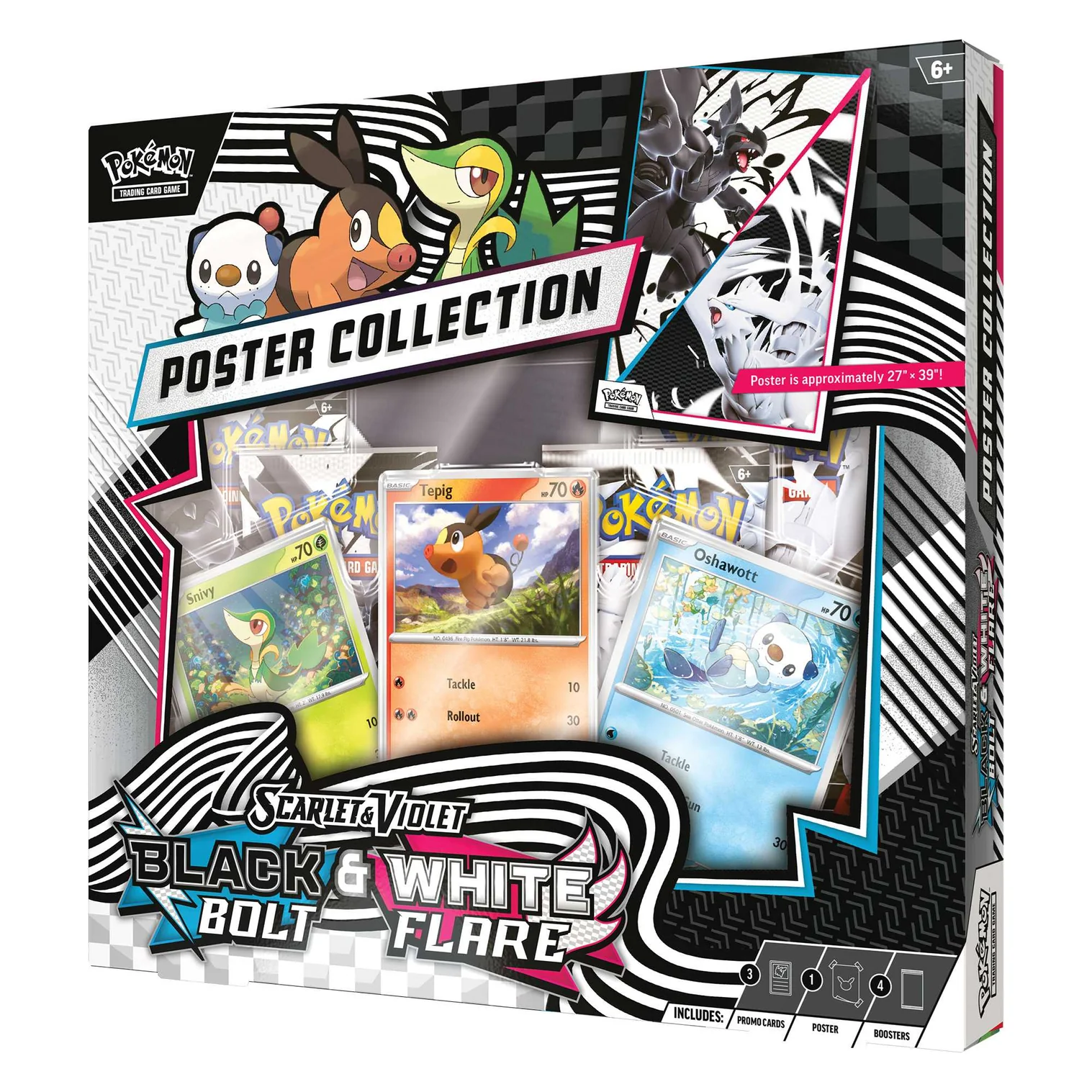 Pokémon TCG Scarlet & Violet 10.5 - Black Bolt & White Flare Unova Poster Collection - EN