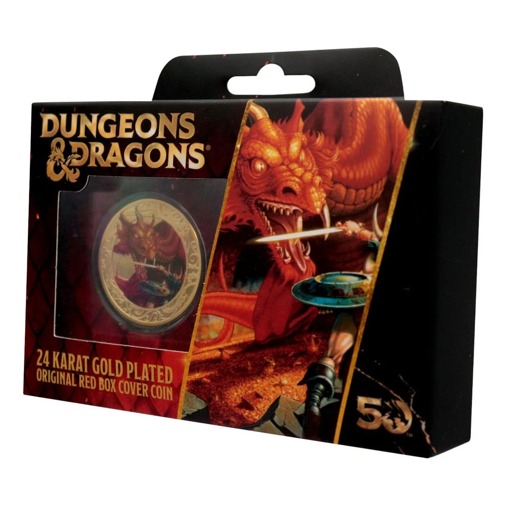 Dungeons & Dragons 50. Évfordulós Gyűjthető Érme (színes nyomattal) 4 cm