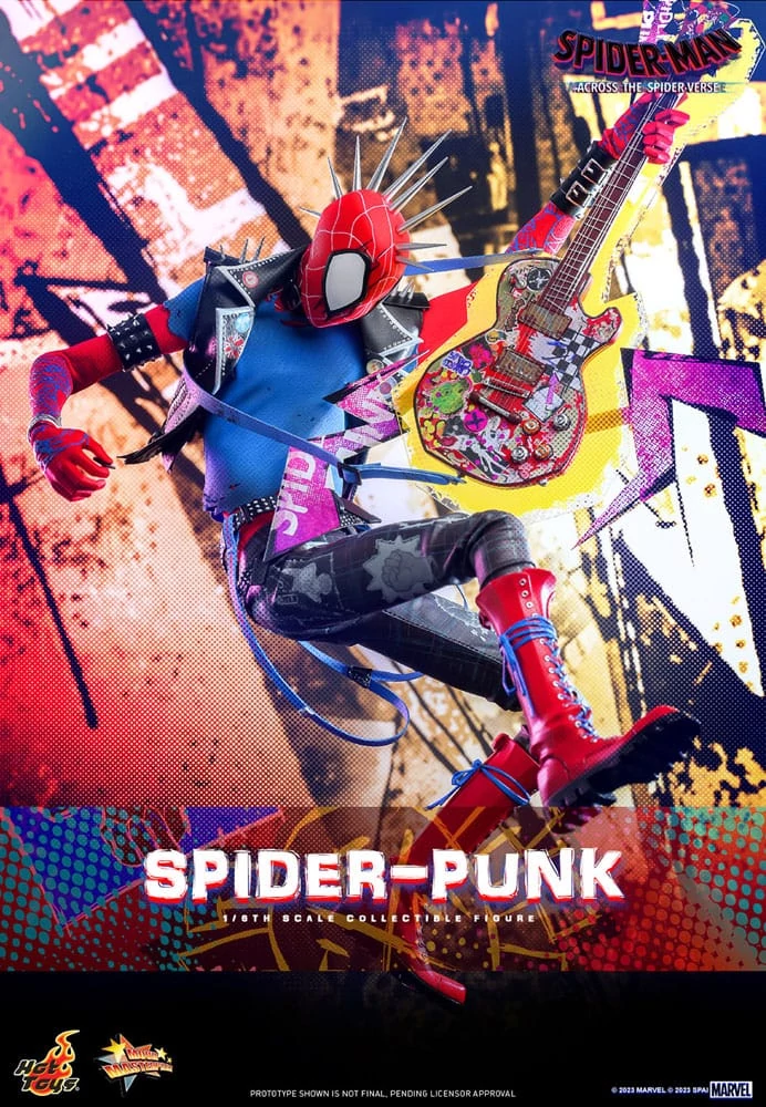 Spider-Man: Across the Spider-Verse Movie Masterpiece 1/6 Akciófigura - Spider-Punk 32 cm