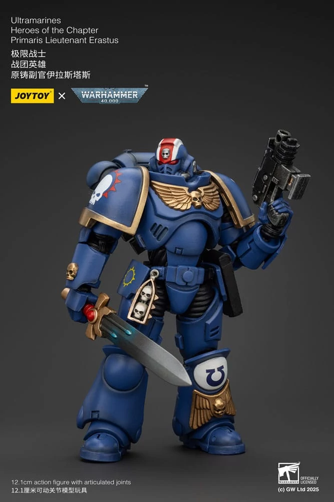 Warhammer 40k Akciófigura - 1/18 Ultramarines Primaris Lieutenant Erastus 12 cm