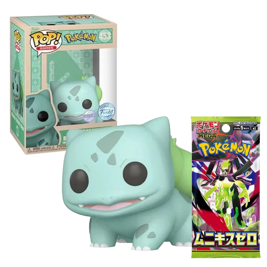 Pokémon POP! Games Figura - Bulbasaur (Soft Color) 9 cm #453 + ajándék Pokémon TCG