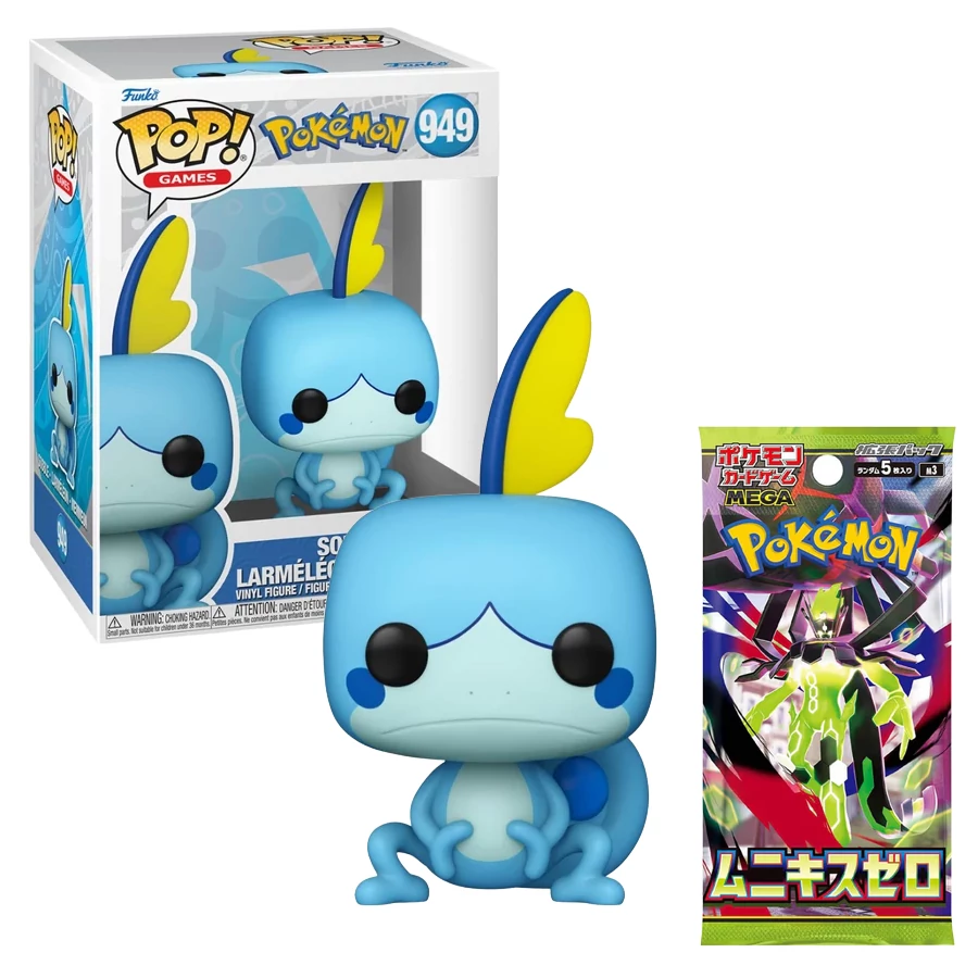 Pokemon Funko POP! Games Vinyl Figura - Sobble 9 cm #949 + ajándék Pokémon TCG